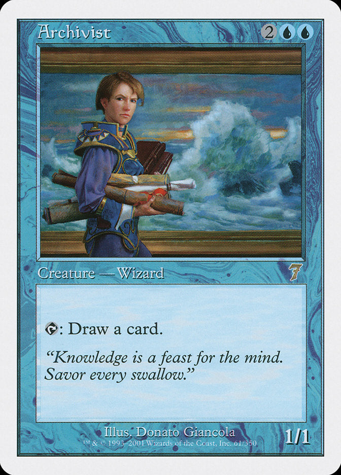 Archivist [Seventh Edition] MTG Single Magic: The Gathering | Red Claw Gaming