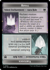 Copy // Royal Role / Virtuous Role Double-Sided Token [Wilds of Eldraine Commander Tokens] MTG Single Magic: The Gathering | Red Claw Gaming