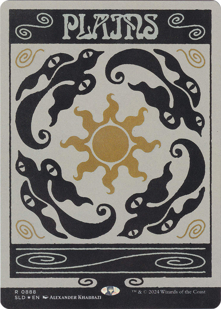 Plains (0888) (Rainbow Foil) [Secret Lair Drop Series] MTG Single Magic: The Gathering | Red Claw Gaming