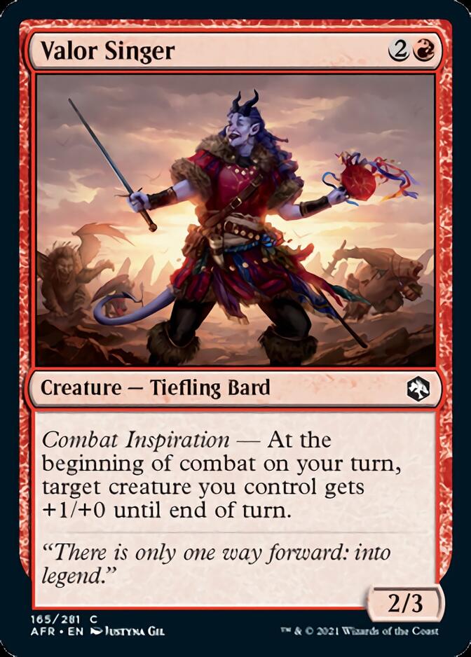 Valor Singer [Dungeons & Dragons: Adventures in the Forgotten Realms] MTG Single Magic: The Gathering | Red Claw Gaming