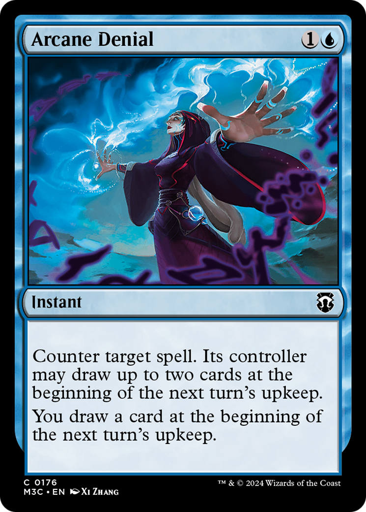 Arcane Denial (Ripple Foil) [Modern Horizons 3 Commander] MTG Single Magic: The Gathering | Red Claw Gaming
