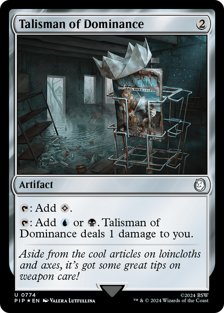 Talisman of Dominance (Surge Foil) [Fallout] MTG Single Magic: The Gathering    | Red Claw Gaming