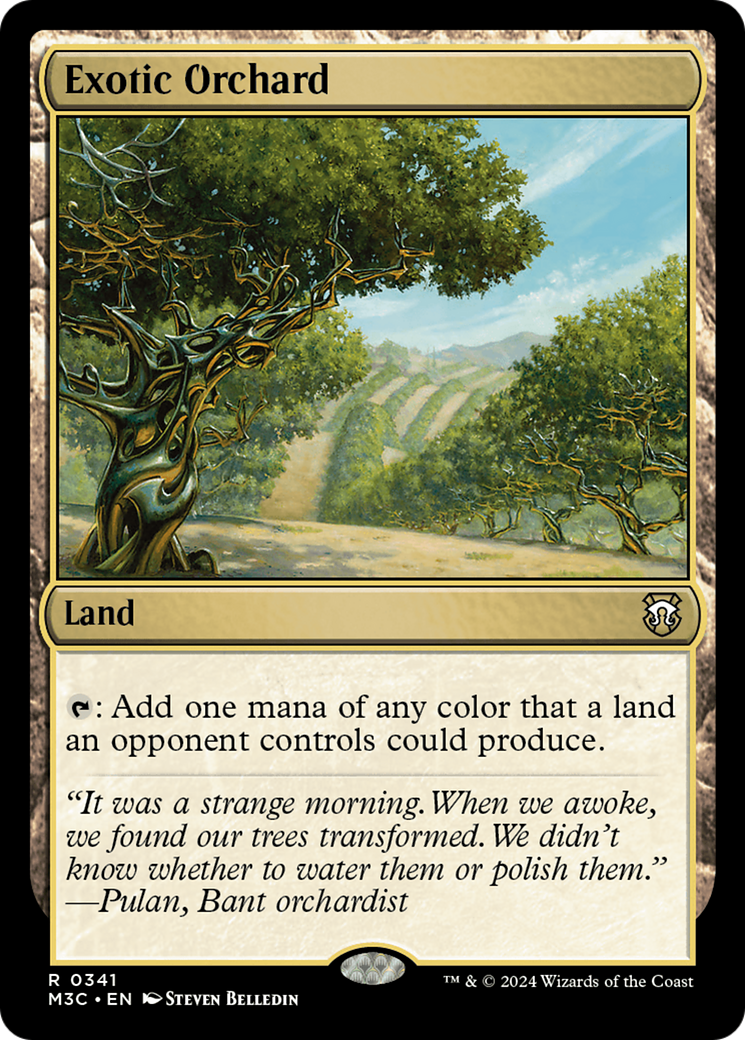 Exotic Orchard (Ripple Foil) [Modern Horizons 3 Commander] MTG Single Magic: The Gathering | Red Claw Gaming