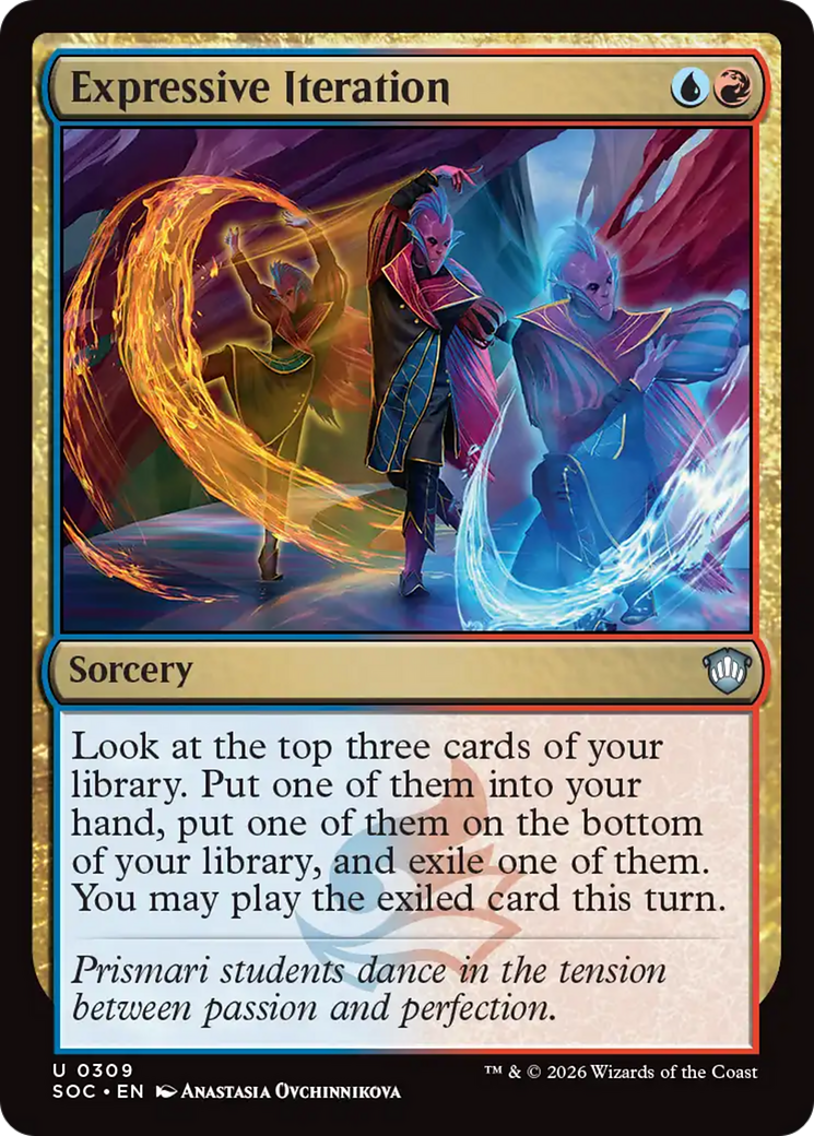 Expressive Iteration [Secrets of Strixhaven Commander] MTG Single Magic: The Gathering | Red Claw Gaming