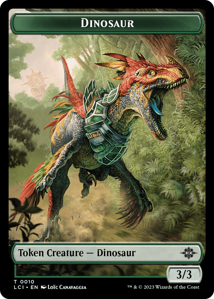 Dinosaur Egg // Dinosaur (0010) Double-Sided Token [The Lost Caverns of Ixalan Tokens] MTG Single Magic: The Gathering | Red Claw Gaming