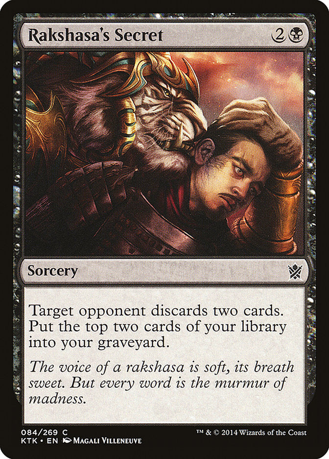 Rakshasa's Secret [Khans of Tarkir] MTG Single Magic: The Gathering | Red Claw Gaming