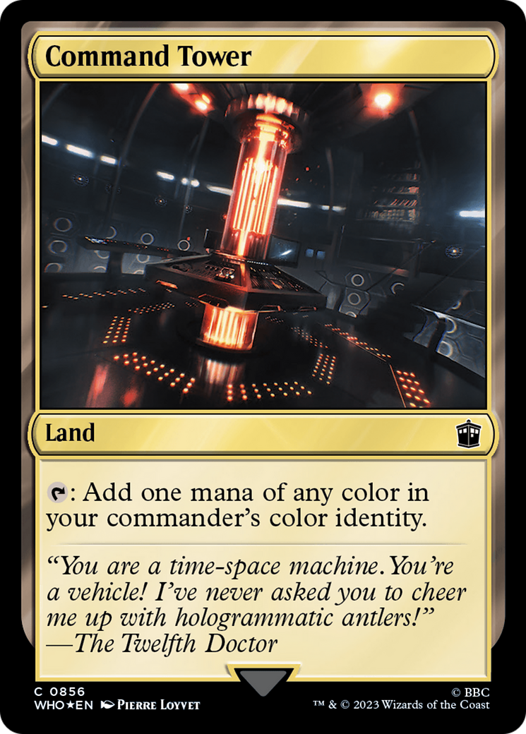 Command Tower (0856) (Surge Foil) [Doctor Who] MTG Single Magic: The Gathering    | Red Claw Gaming