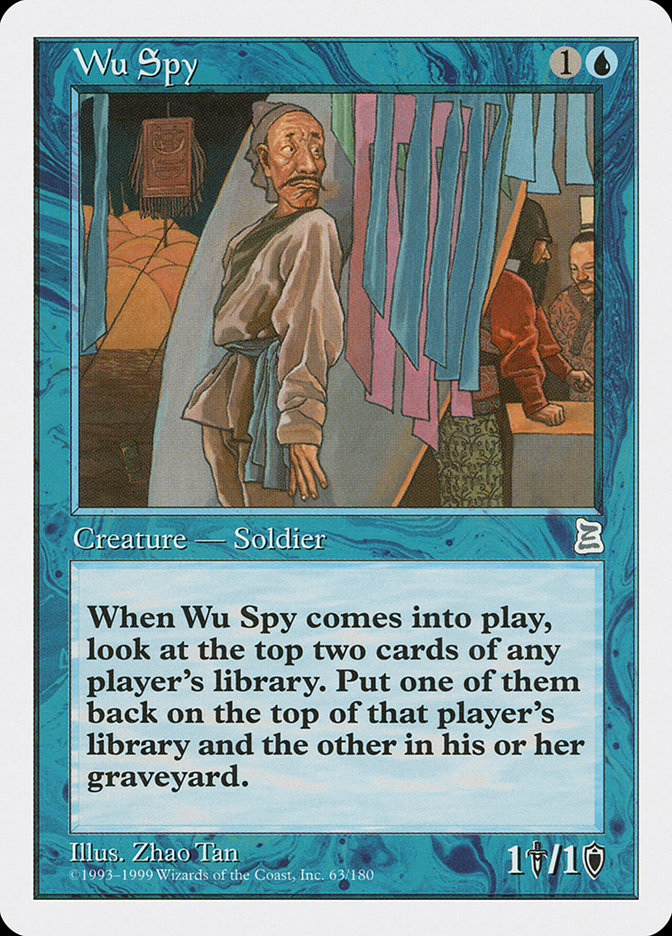 Wu Spy [Portal Three Kingdoms] MTG Single Magic: The Gathering | Red Claw Gaming