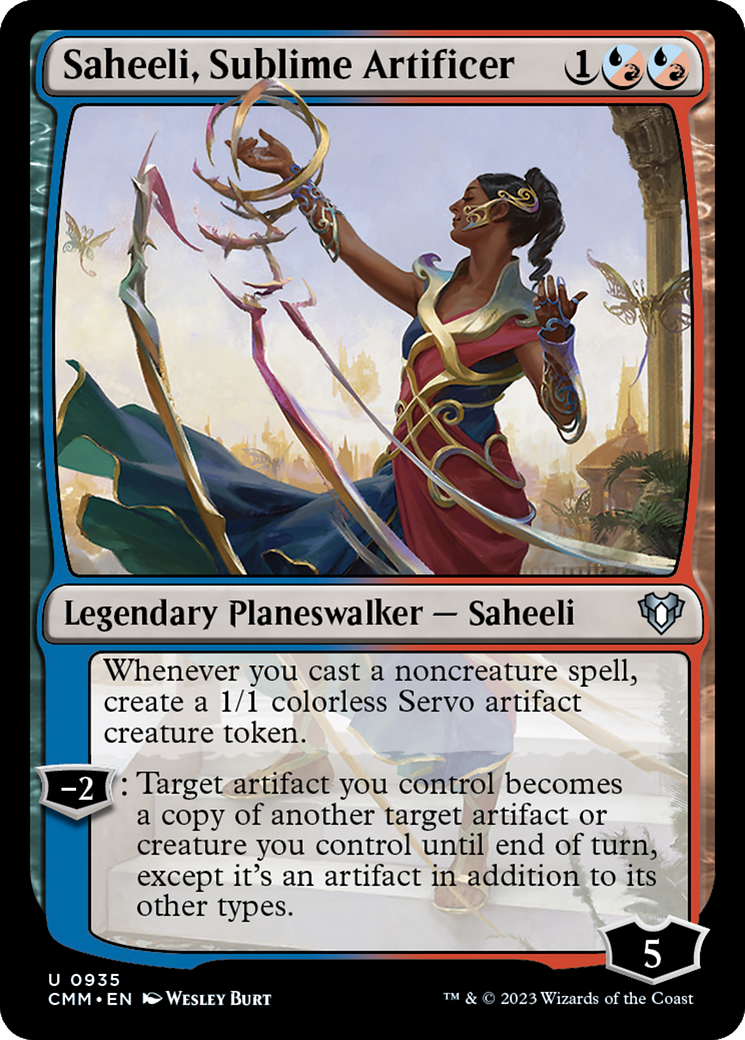 Saheeli, Sublime Artificer [Commander Masters] MTG Single Magic: The Gathering | Red Claw Gaming