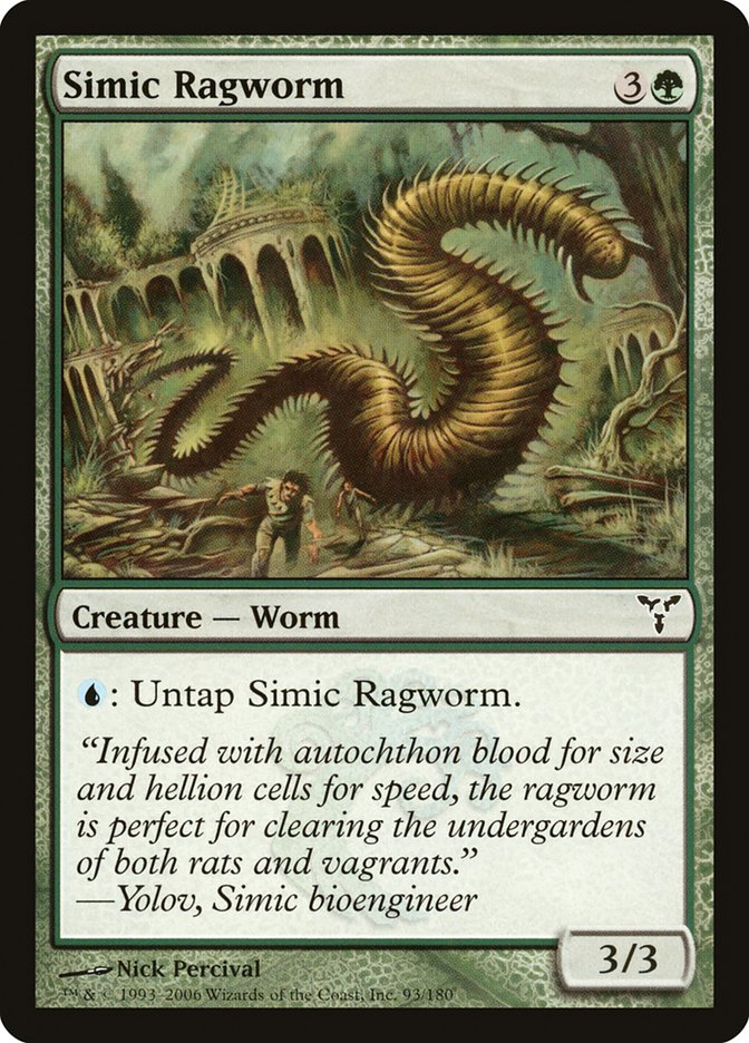 Simic Ragworm [Dissension] MTG Single Magic: The Gathering | Red Claw Gaming
