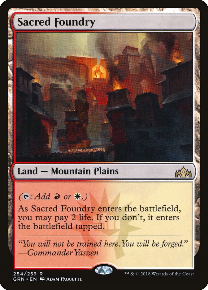 Sacred Foundry [Guilds of Ravnica] MTG Single Magic: The Gathering | Red Claw Gaming