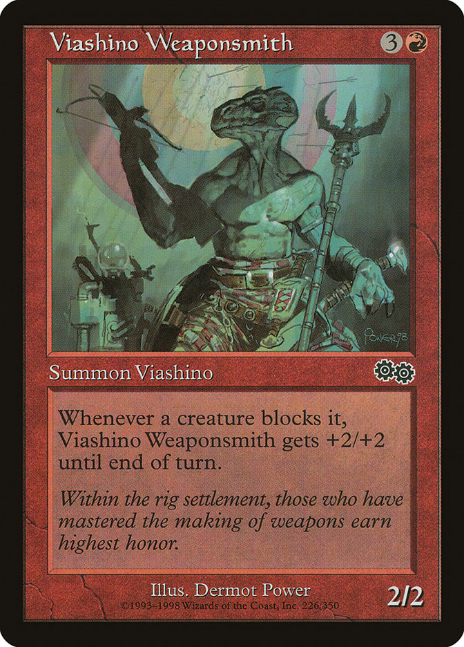 Viashino Weaponsmith [Urza's Saga] MTG Single Magic: The Gathering | Red Claw Gaming