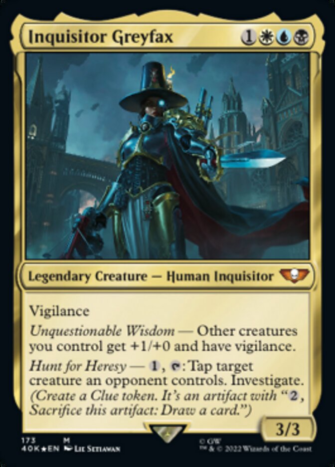 Inquisitor Greyfax (173) [Warhammer 40,000] MTG Single Magic: The Gathering | Red Claw Gaming