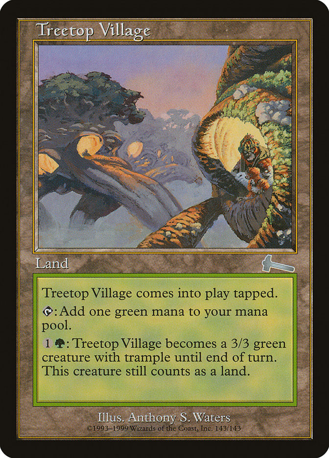 Treetop Village [Urza's Legacy] MTG Single Magic: The Gathering | Red Claw Gaming