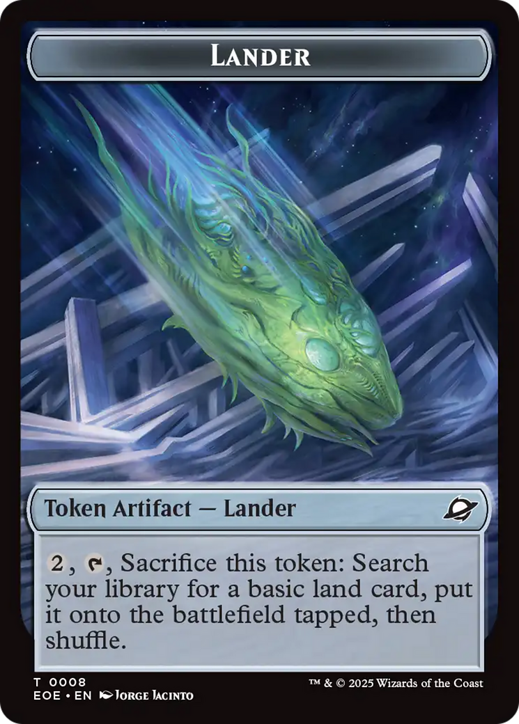Robot // Lander (0008) Double-Sided Token [Edge of Eternities Tokens] MTG Single Magic: The Gathering | Red Claw Gaming