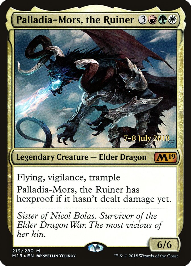 Palladia-Mors, the Ruiner [Core Set 2019 Prerelease Promos] MTG Single Magic: The Gathering | Red Claw Gaming