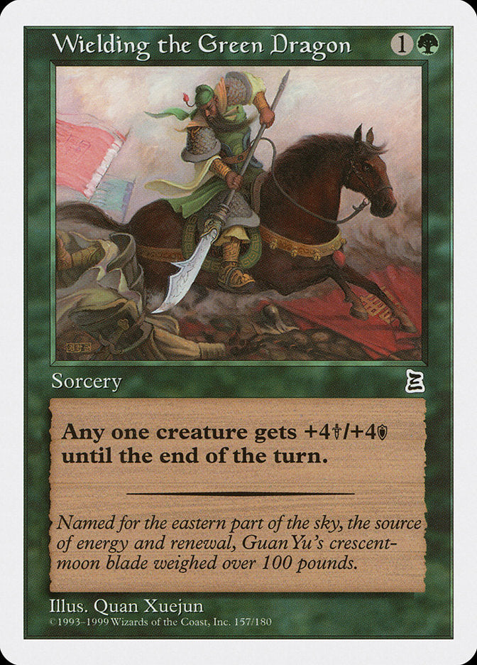 Wielding the Green Dragon [Portal Three Kingdoms] MTG Single Magic: The Gathering | Red Claw Gaming