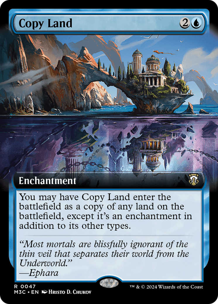 Copy Land (Extended Art) [Modern Horizons 3 Commander] MTG Single Magic: The Gathering | Red Claw Gaming