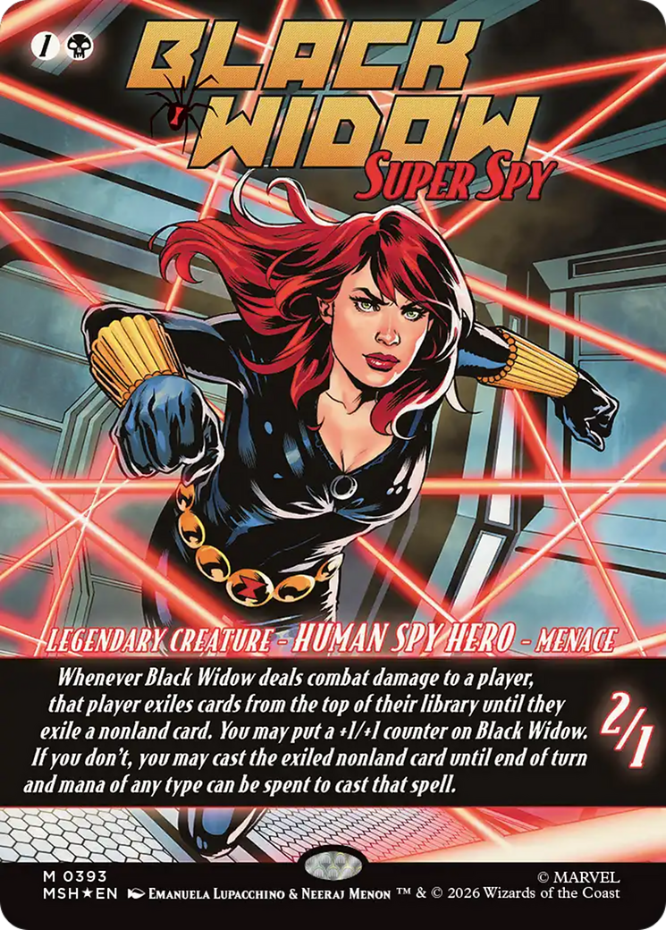 Black Widow, Super Spy (Borderless) (0393) [Marvel Super Heroes] | Red Claw Gaming