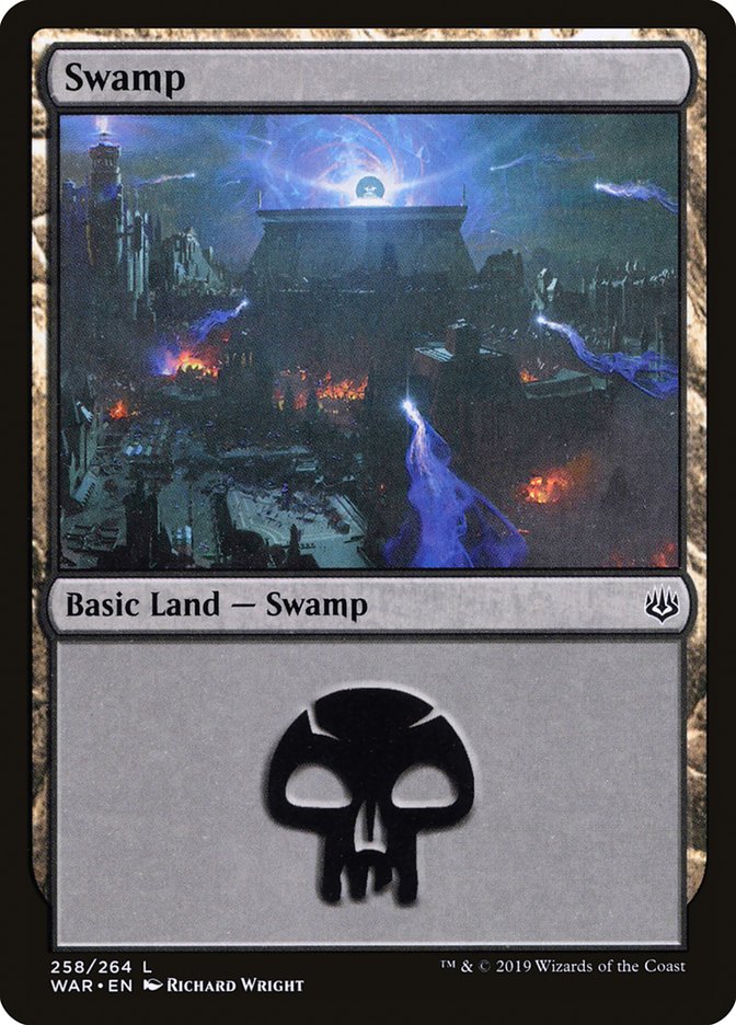 Swamp (258) [War of the Spark] MTG Single Magic: The Gathering | Red Claw Gaming