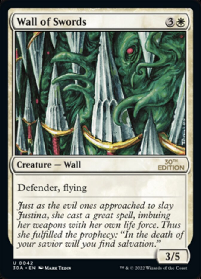 Wall of Swords [30th Anniversary Edition] MTG Single Magic: The Gathering | Red Claw Gaming