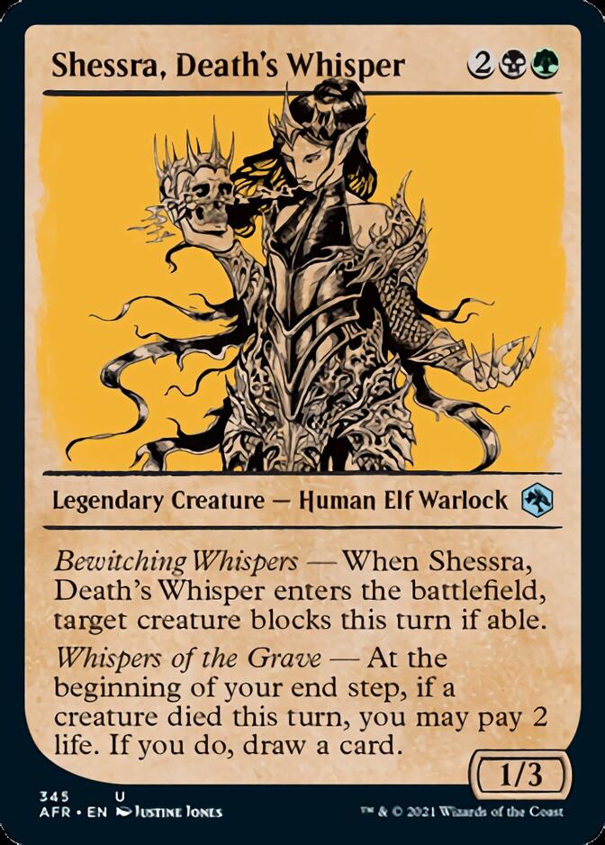 Shessra, Death's Whisper (Showcase) [Dungeons & Dragons: Adventures in the Forgotten Realms] MTG Single Magic: The Gathering | Red Claw Gaming