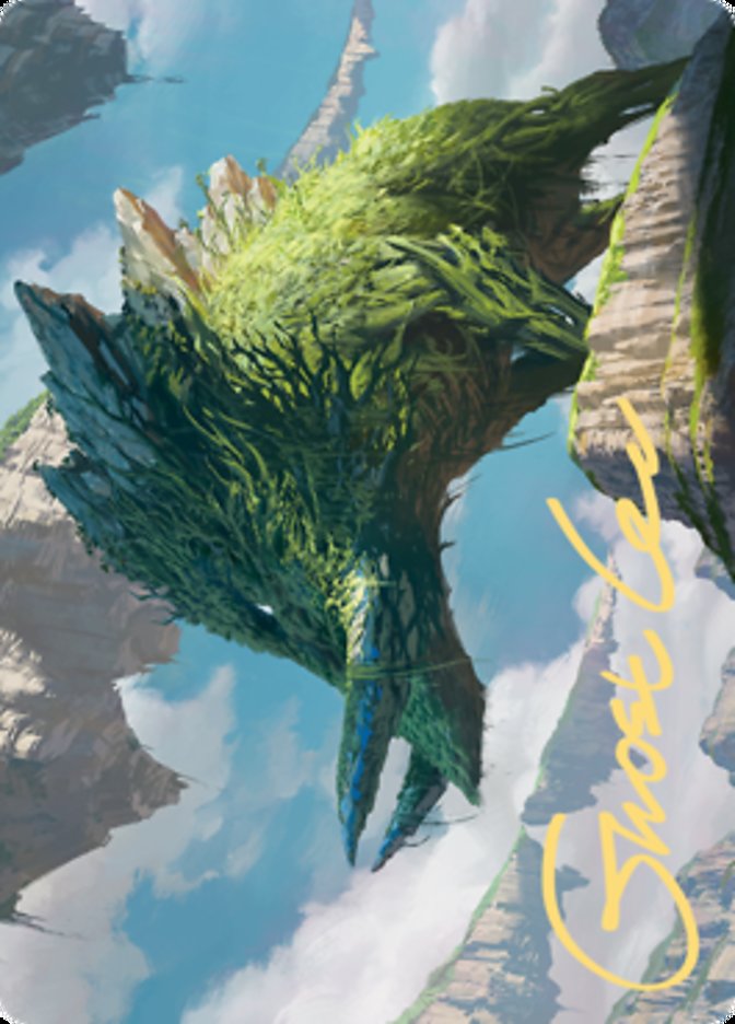 Yasharn, Implacable Earth Art Card (Gold-Stamped Signature) [Zendikar Rising Art Series] MTG Single Magic: The Gathering | Red Claw Gaming