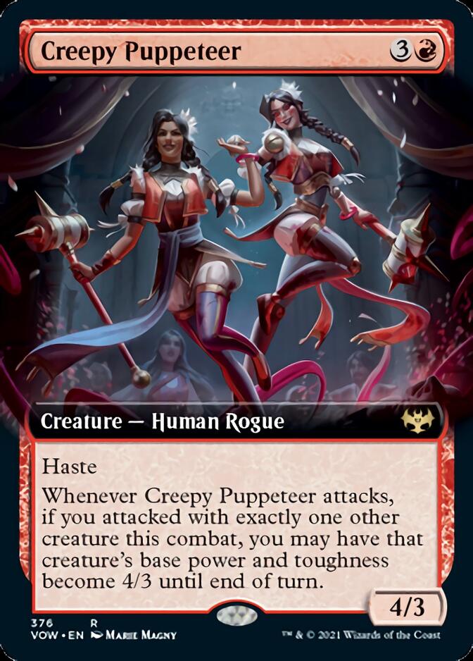 Creepy Puppeteer (Extended Art) [Innistrad: Crimson Vow] MTG Single Magic: The Gathering | Red Claw Gaming