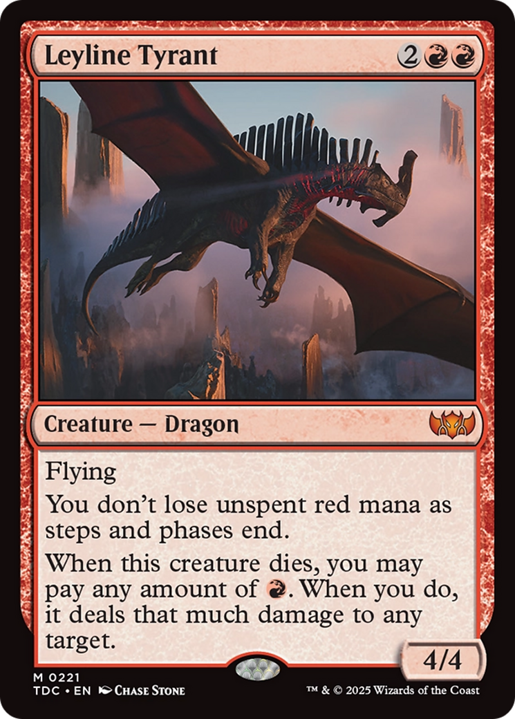 Leyline Tyrant [Tarkir: Dragonstorm Commander] MTG Single Magic: The Gathering | Red Claw Gaming