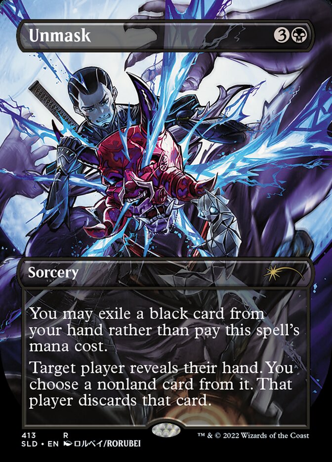 Unmask (Borderless) [Secret Lair Drop Series] MTG Single Magic: The Gathering | Red Claw Gaming