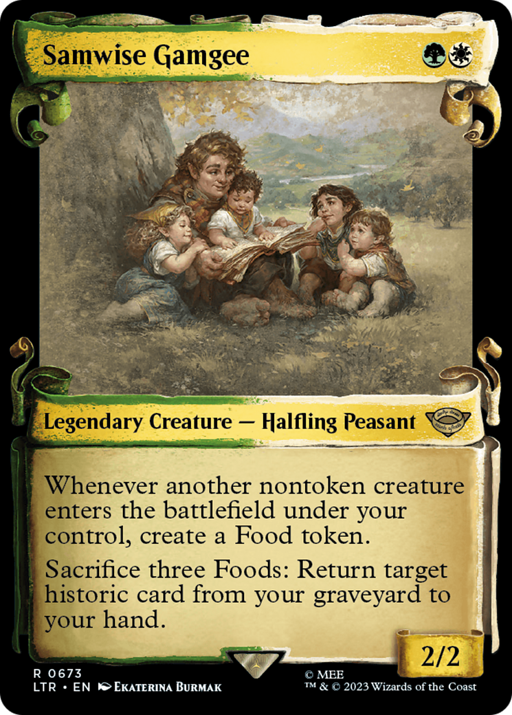 Samwise Gamgee [The Lord of the Rings: Tales of Middle-Earth Showcase Scrolls] MTG Single Magic: The Gathering | Red Claw Gaming