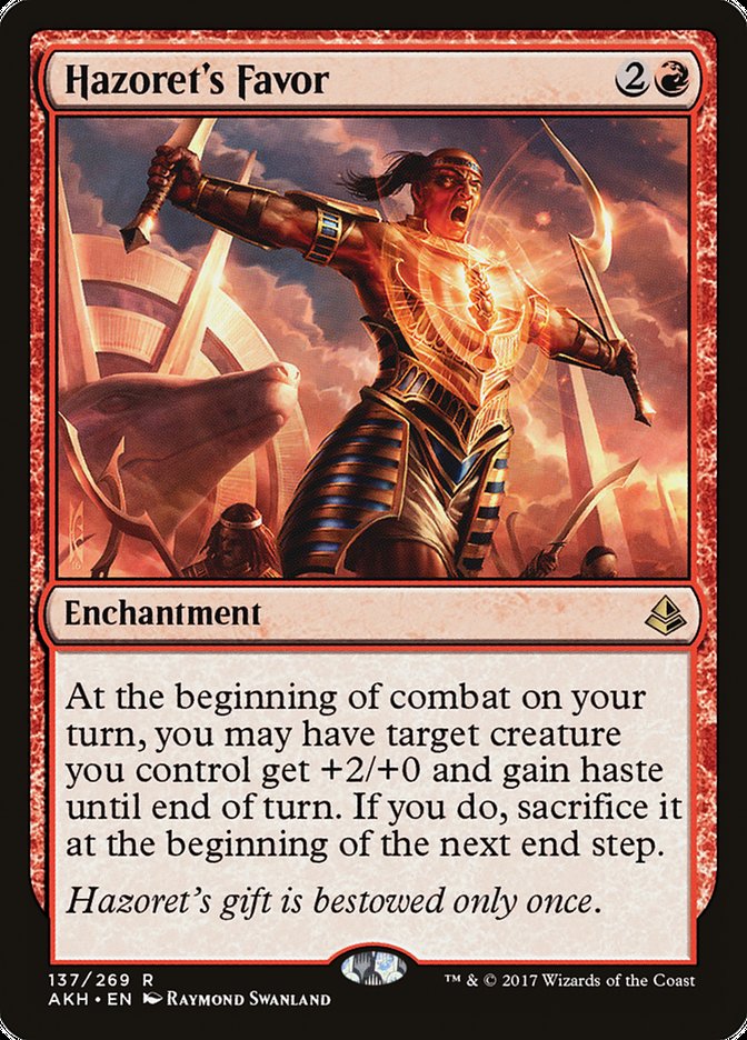 Hazoret's Favor [Amonkhet] MTG Single Magic: The Gathering | Red Claw Gaming