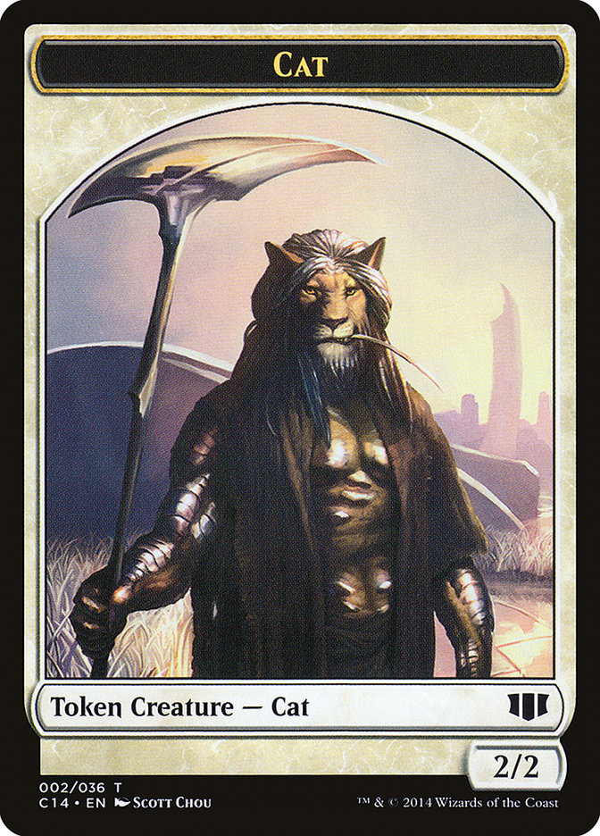 Angel // Cat Double-Sided Token [Commander 2014 Tokens] MTG Single Magic: The Gathering | Red Claw Gaming