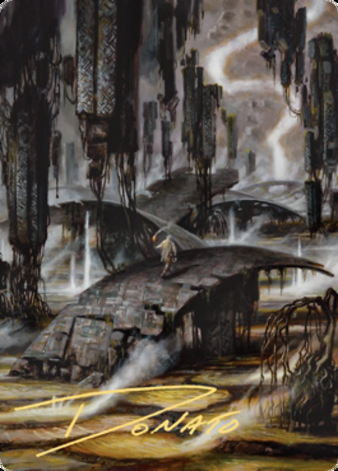 Grimclimb Pathway Art Card (Gold-Stamped Signature) [Zendikar Rising Art Series] MTG Single Magic: The Gathering | Red Claw Gaming
