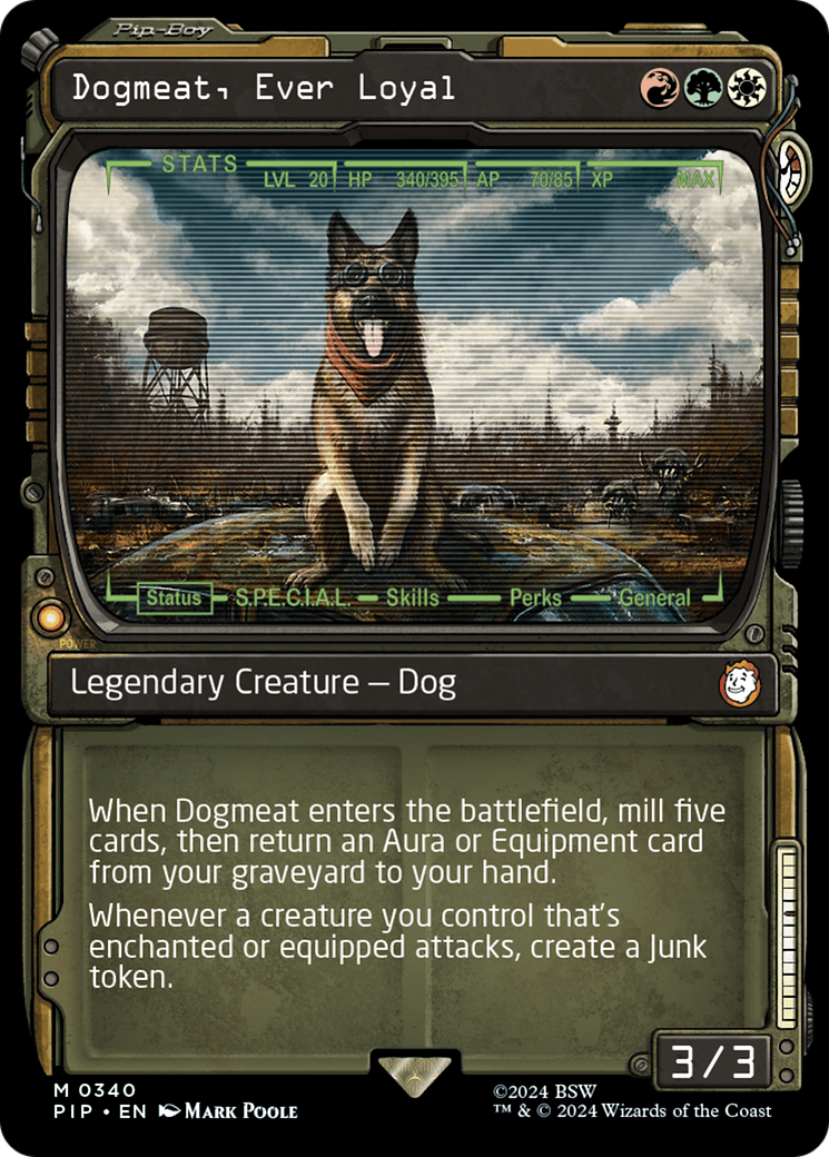 Dogmeat, Ever Loyal (Showcase) [Fallout] MTG Single Magic: The Gathering    | Red Claw Gaming