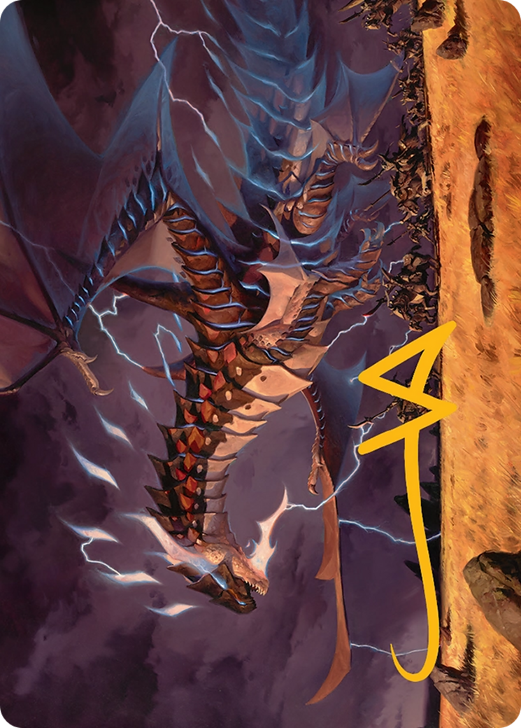 Neriv, Heart of the Storm Art Card (25/54) [Tarkir: Dragonstorm Art Series] MTG Single Magic: The Gathering | Red Claw Gaming