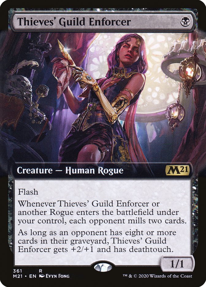 Thieves' Guild Enforcer (Extended Art) [Core Set 2021] MTG Single Magic: The Gathering | Red Claw Gaming