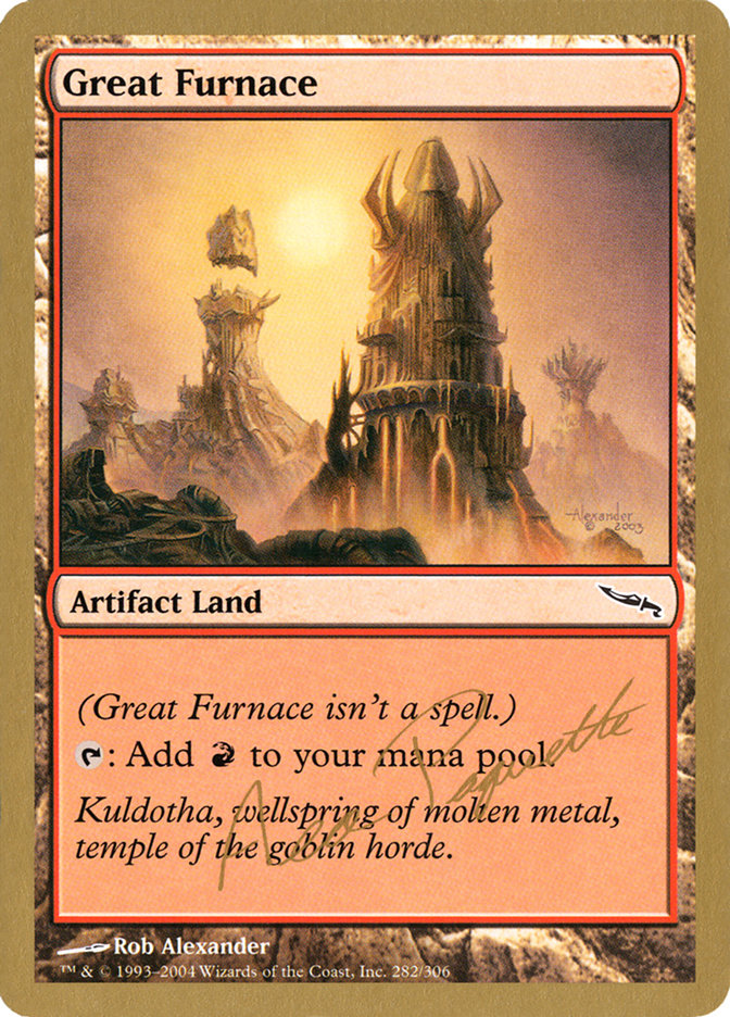 Great Furnace (Aeo Paquette) [World Championship Decks 2004] MTG Single Magic: The Gathering    | Red Claw Gaming