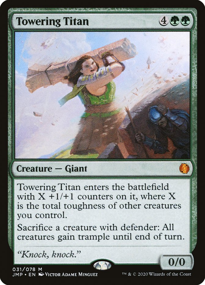 Towering Titan [Jumpstart] MTG Single Magic: The Gathering | Red Claw Gaming