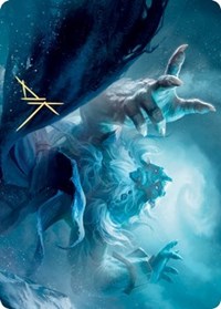 Cyclone Summoner Art Card (Gold-Stamped Signature) [Kaldheim Art Series] MTG Single Magic: The Gathering | Red Claw Gaming
