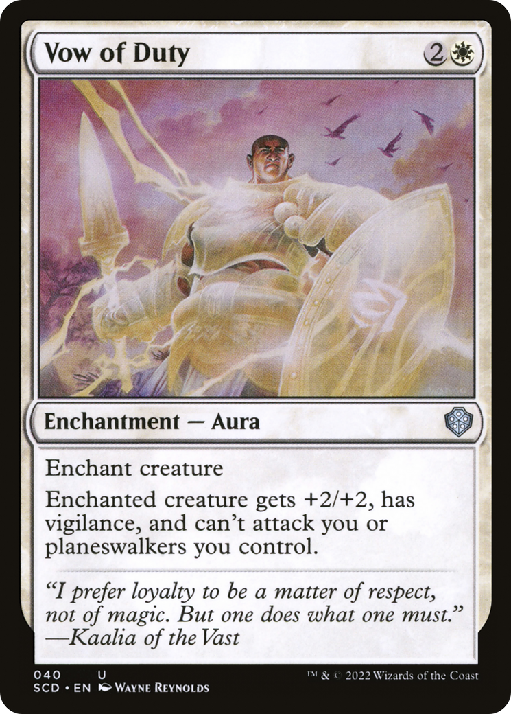 Vow of Duty [Starter Commander Decks] MTG Single Magic: The Gathering | Red Claw Gaming