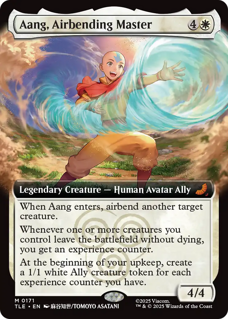 Aang, Airbending Master (Extended Art) [Avatar: The Last Airbender: Eternal-Legal] MTG Single Magic: The Gathering | Red Claw Gaming