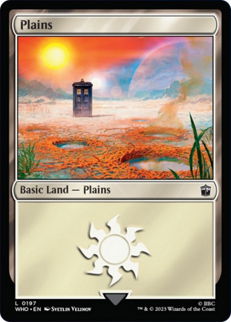 Plains (197) [Doctor Who] MTG Single Magic: The Gathering | Red Claw Gaming