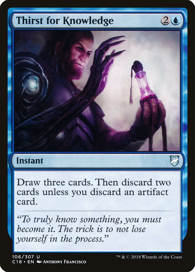 Thirst for Knowledge [Commander 2018] MTG Single Magic: The Gathering | Red Claw Gaming