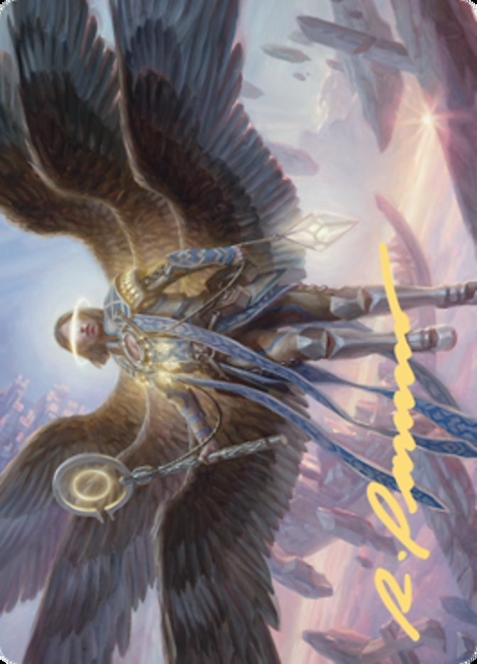 Angel of Destiny Art Card (Gold-Stamped Signature) [Zendikar Rising Art Series] MTG Single Magic: The Gathering | Red Claw Gaming