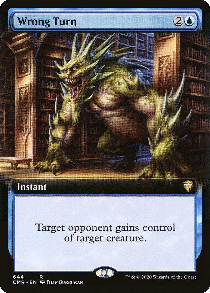 Wrong Turn (Extended Art) [Commander Legends] MTG Single Magic: The Gathering | Red Claw Gaming
