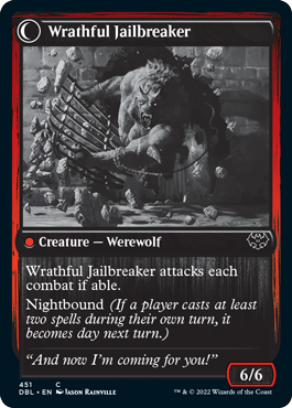 Weary Prisoner // Wrathful Jailbreaker [Innistrad: Double Feature] MTG Single Magic: The Gathering | Red Claw Gaming