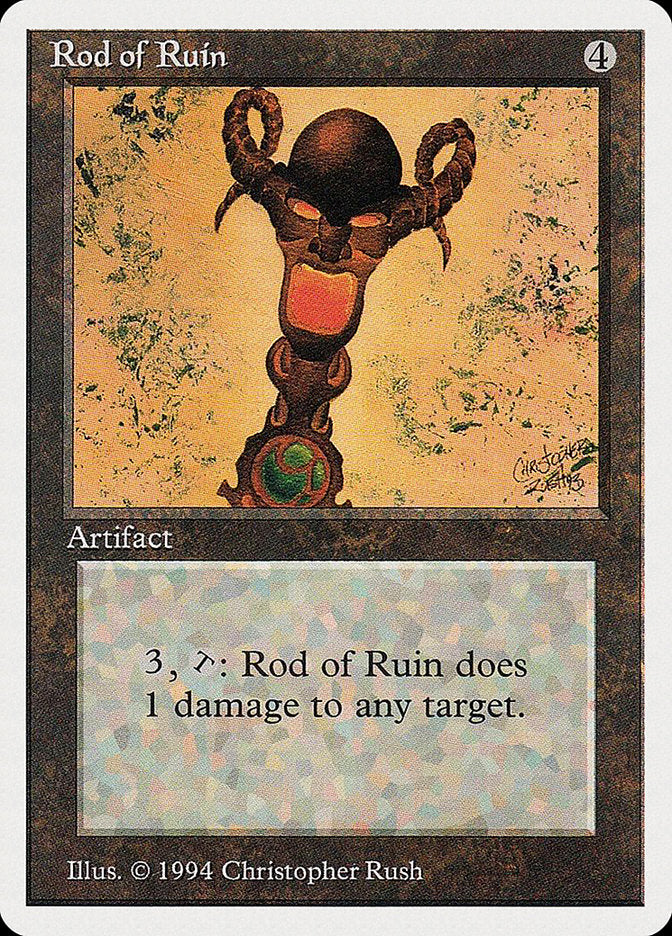 Rod of Ruin [Summer Magic / Edgar] MTG Single Magic: The Gathering | Red Claw Gaming