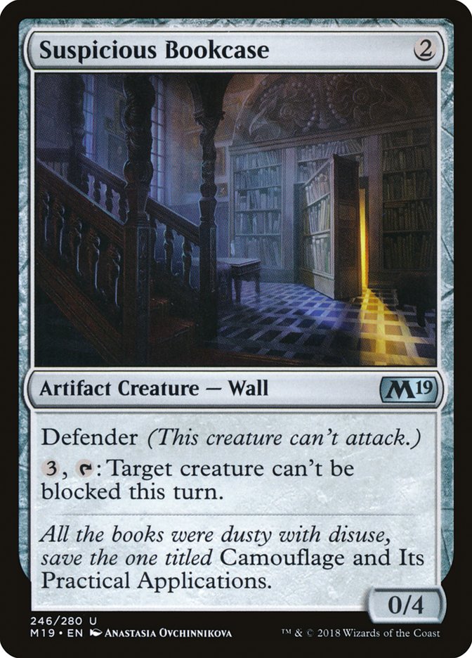 Suspicious Bookcase [Core Set 2019] MTG Single Magic: The Gathering | Red Claw Gaming