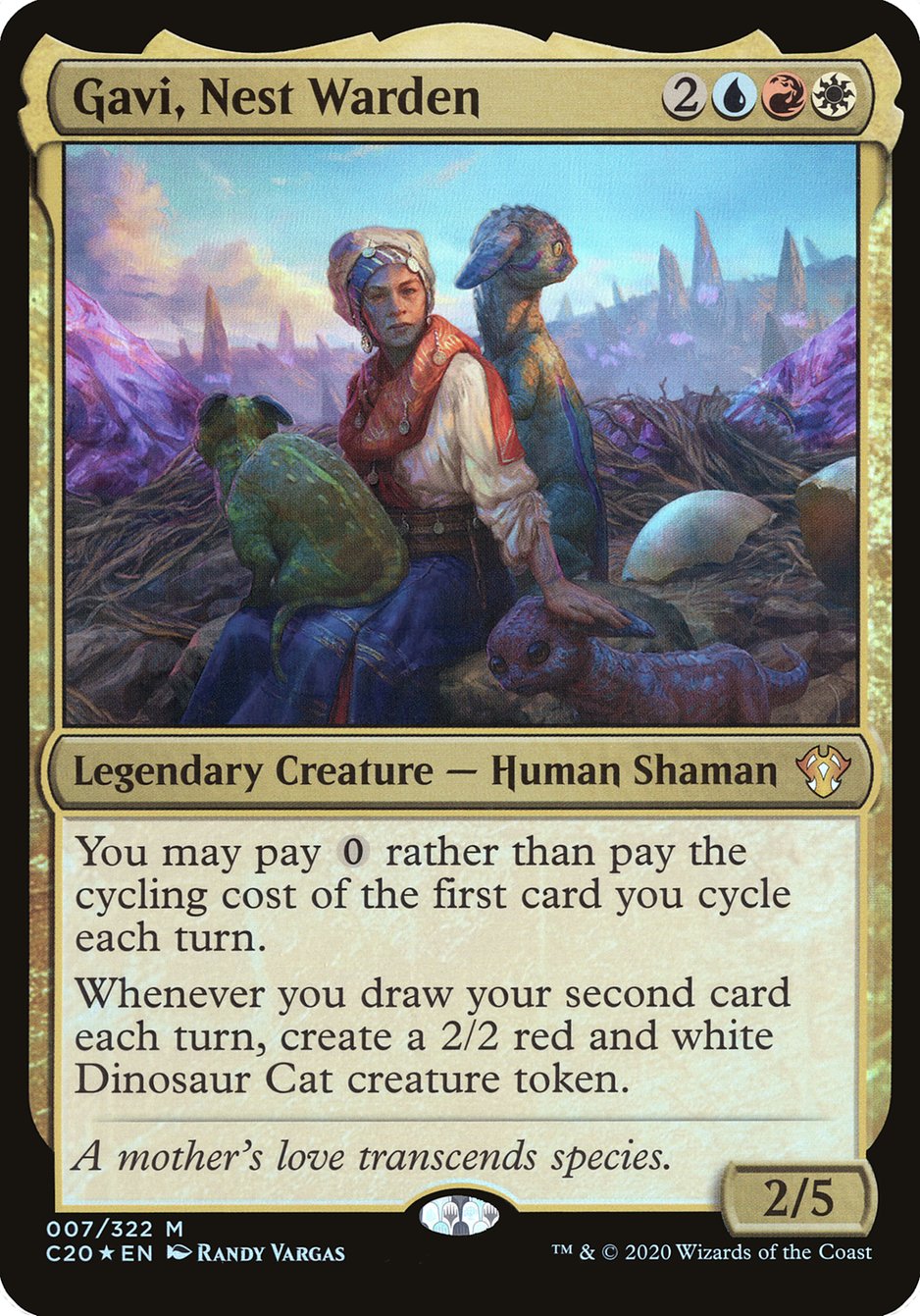 Gavi, Nest Warden (Oversized) [Commander 2020 Oversized] MTG Single Magic: The Gathering | Red Claw Gaming
